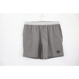 Chubbies Swim Trunks Men Large Gray The Two-Tones Bathing Suit Shorts 5.5"